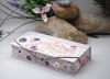 Stifte-Schachtel mit Klappdeckel ca. 21x10x4cm | floral | flieder | Art. Nr. 97040403